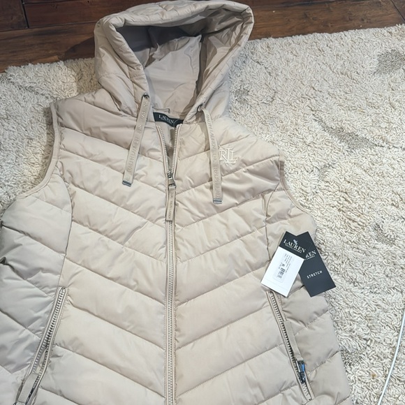 Ralph Lauren Sleeveless Puffer Hood New Size Large - Picture 10 of 12